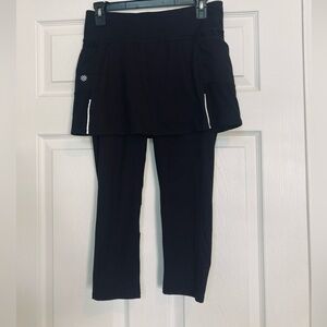Athleta leggings skirt combo small reflective